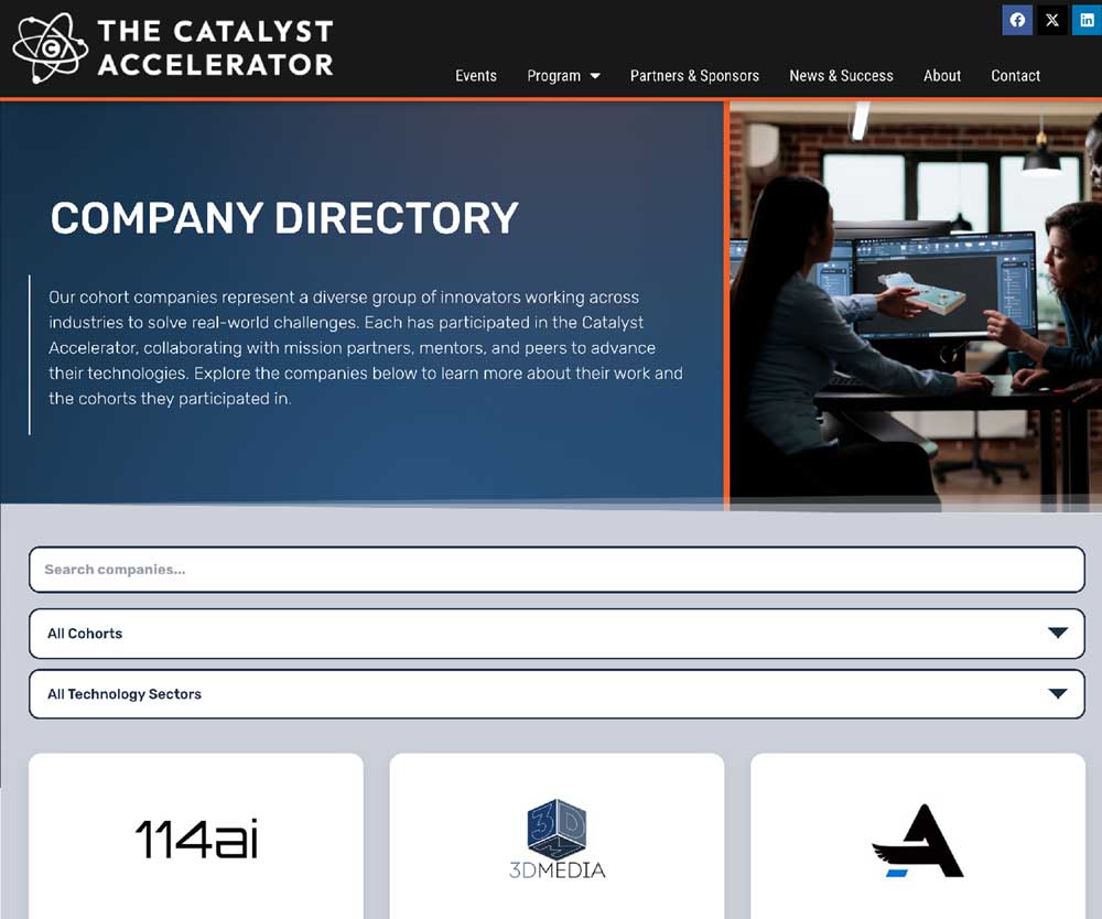 Catalyst Accelerator website programs